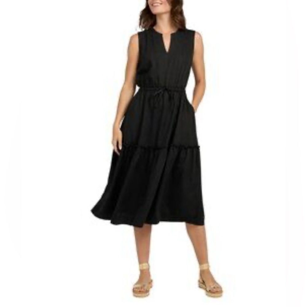 Land's End lyocell tiered mini dress